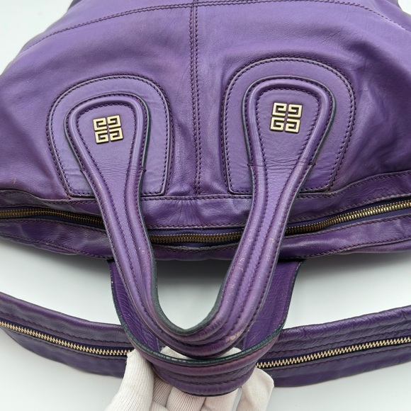 Givenchy Nightingale Leather Satchel Bag – Purple - Picture 6 of 10